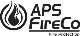 APS Fire CO logo black and white