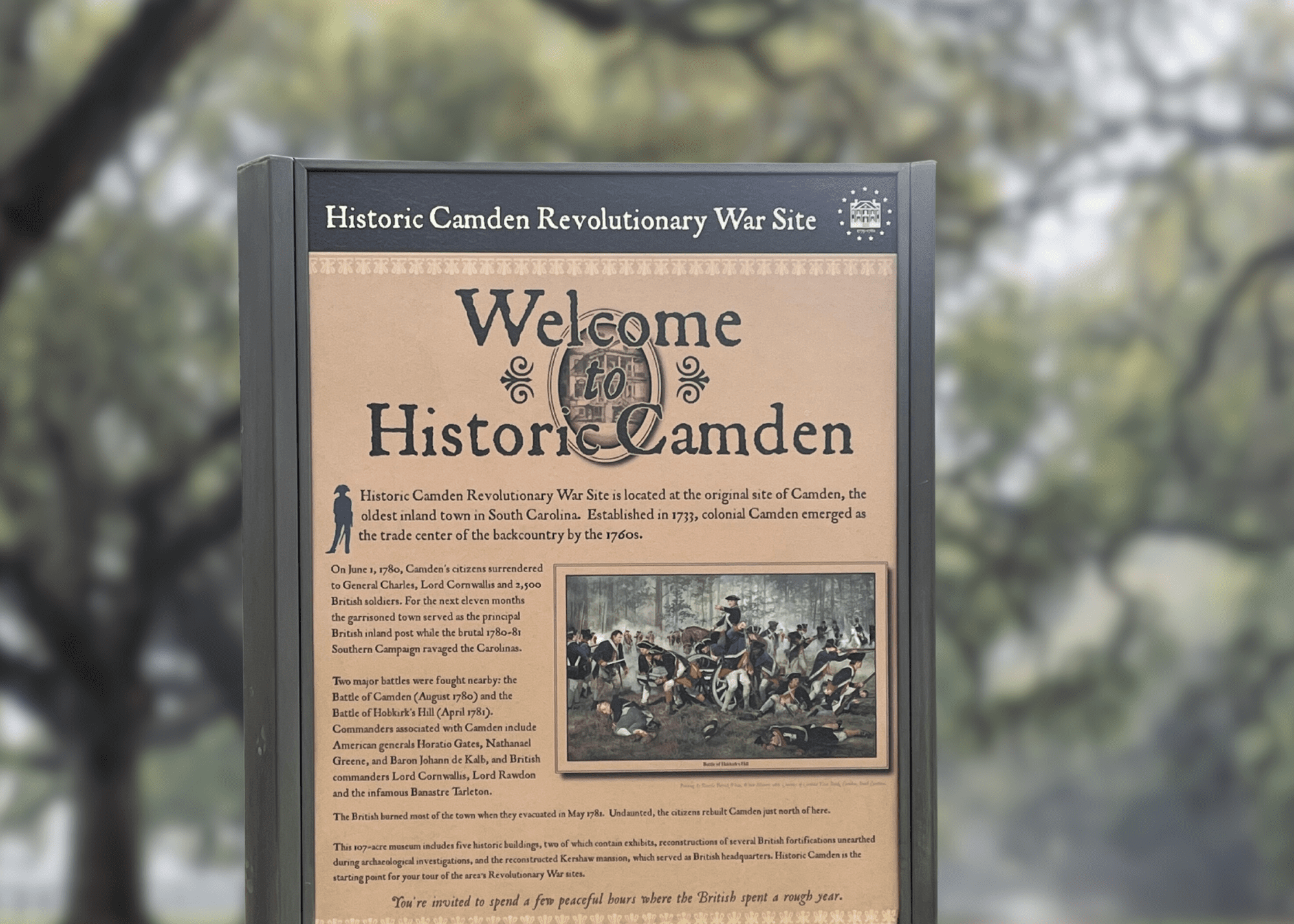 Welcome to Historic Camden Sign